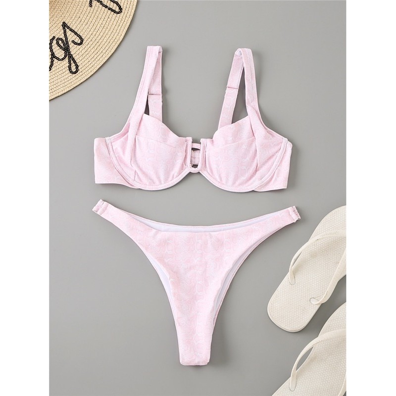 BIKINI CÓ GỌNG NÂNG NGỰC SEXY HOẠ TIẾT DA RẮN HOẠ TIẾT HOA NHÍ | BigBuy360 - bigbuy360.vn