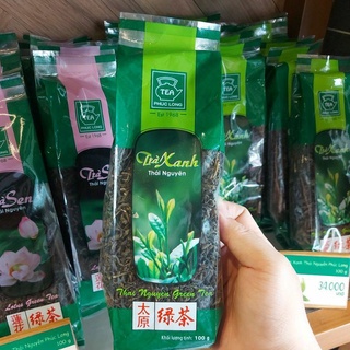 Trà xanh thái nguyên phúc long 100g