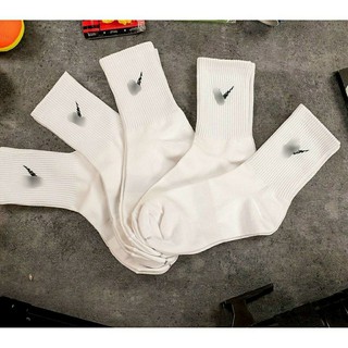 Sỉ 1 Đôi tất thể thao nam nữ 2 màu trắng đen cổ điển