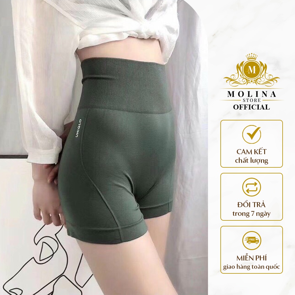 Quần Gen Chuẩn Loại 1 Molina Chất Thun Co Giãn Nịt Bụng Tạo Form
