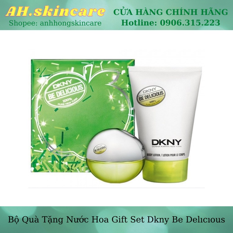 Bộ Quà Tặng Nước Hoa Gift Set Dkny Be Delıcıous ( Nước hoa 30ml + Lotion 100ml )