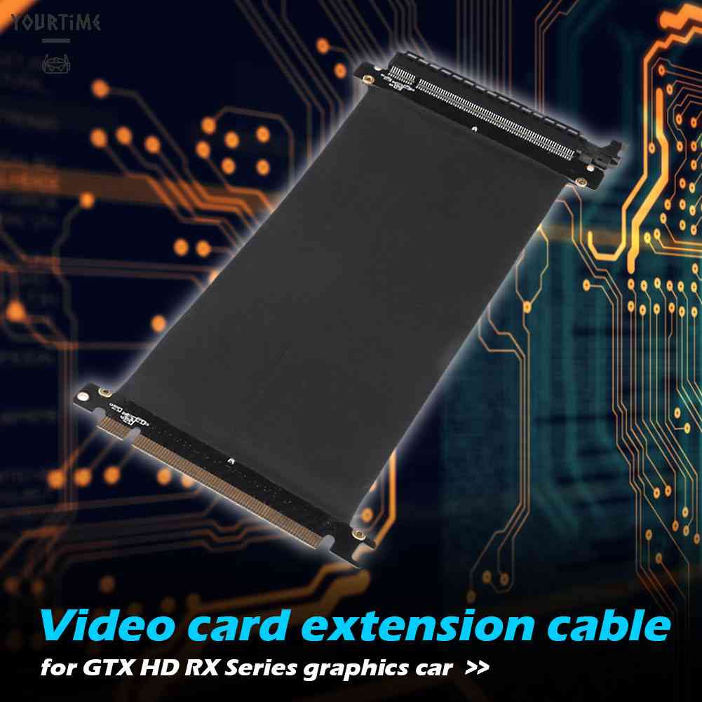 Cáp Mở Rộng PCIe 3.0 16X 180 Độ PCIe 16X Sang 16X Thẻ