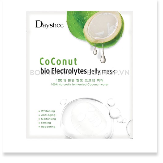 Mặt nạ dừa điện giải sinh học Coconut Bio Electrolytes Jelly Mask | Dayshee Jelly Mask