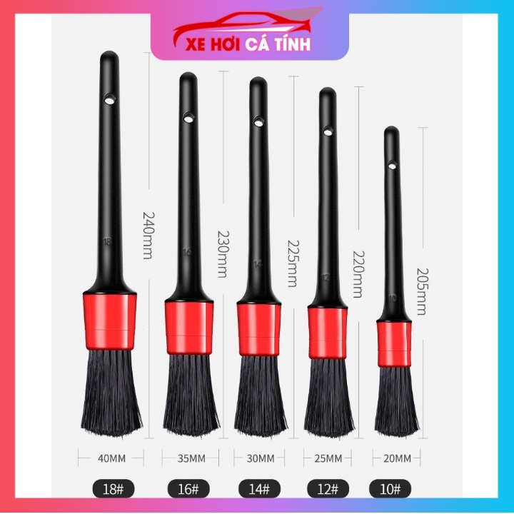 [Bộ 5 Món] Chổi Vệ Sinh Nội Thất Xe Ô Tô – Chuyên Dụng Vệ Sinh Đồ Dùng Trong Nhà Đồ Thủ Công Mỹ Nghệ