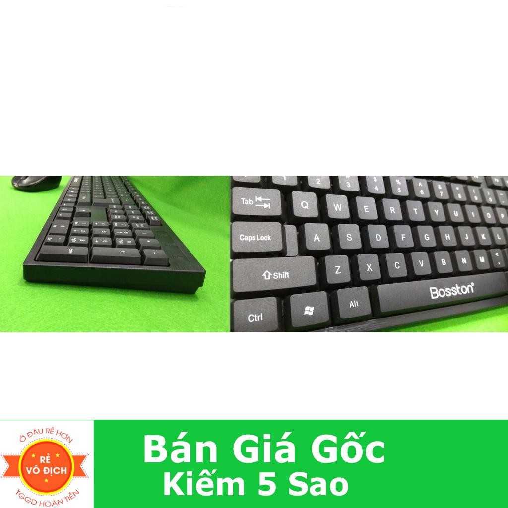 Combo phím chuột không dây Bosston WS-100 thích hợp cho nhu cầu cơ bản như học tập, làm việc văn phòng ZP11432