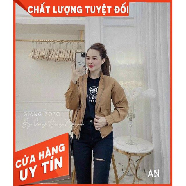 KHOÁC JACKET KAKI NÚT BẤM CỔ LỌ- clip shop tự quay | BigBuy360 - bigbuy360.vn