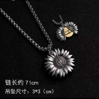 Dây Chuyền Mặt Hình Hoa Hướng Dương Phong Cách hiphop Đường Phố Cho Nam Nữ