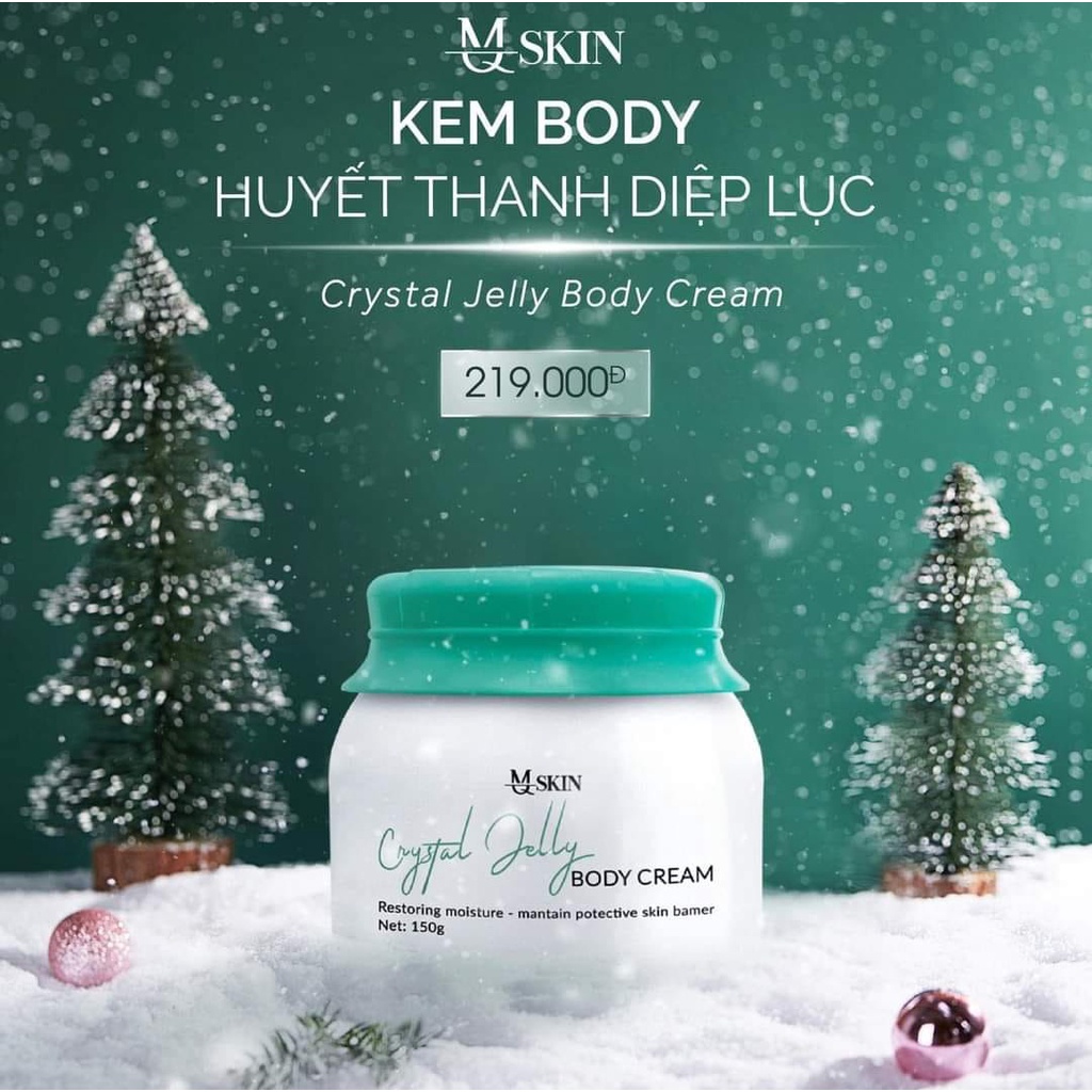 [CHÍNH HÃNG] Kem body huyết thanh diệp lục MQ Skin - Crystal Jelly Body Cream