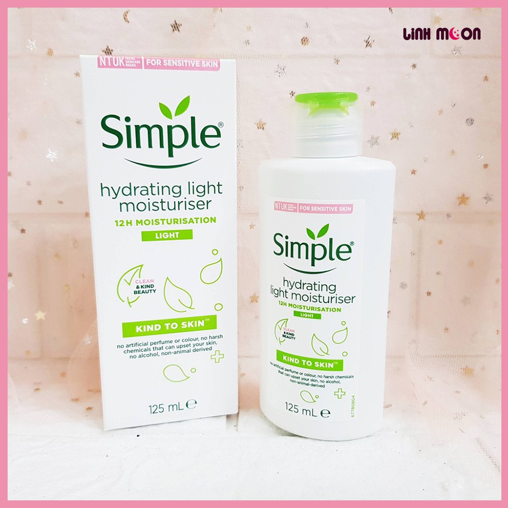 Sữa Dưỡng Da Simple Kind To Skin Hydrating Light Moisturiser 125ml