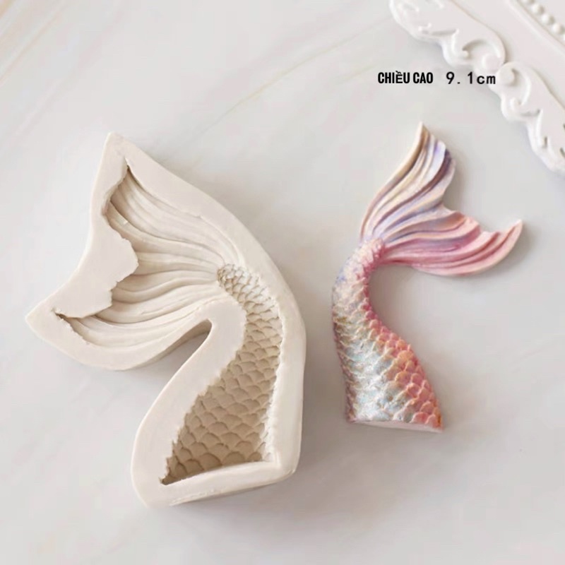 Khuôn silicone đuôi cá