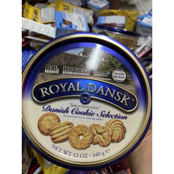 ( Date 2023)  Bánh quy bơ cao cấp Royal Dansk 340gr