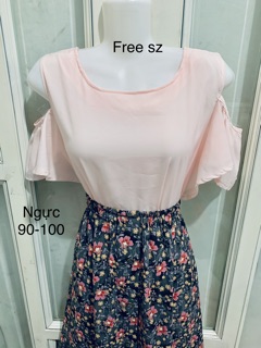 Sét áo và chân váy hoa [ nhiều mẫu]