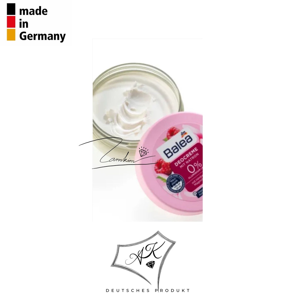 Kem khử mùi hôi nách, ngăn ngừa mồ hôi Balea deocreme - hộp 50ml