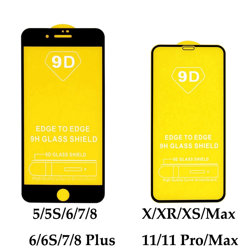 Kính Cường Lực 9h Bảo Vệ Toàn Màn Hình Cho Iphone Xs Max Xr X 6 6s 7 8 Plus iPhone 12 Pro Max