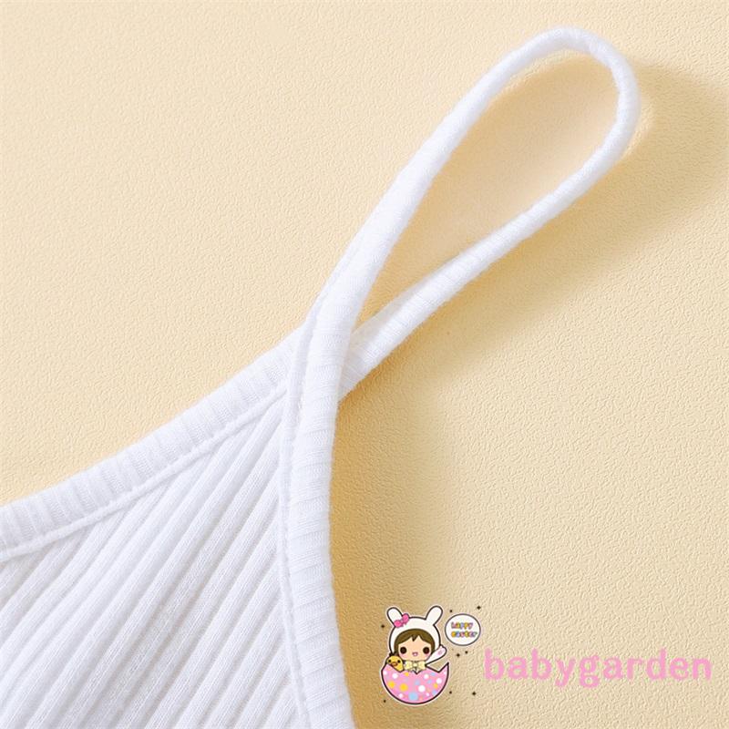 Bộ Áo Liền Quần Denim Cổ Chữ V Không Tay Thời Trang Mùa Hè Cho Bé Gái 1-6 Tuổi