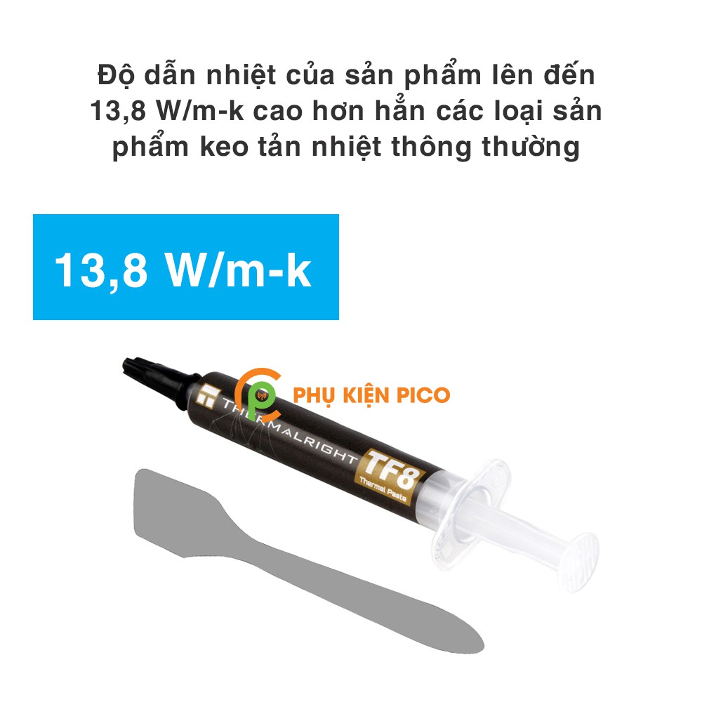 Keo tản nhiệt CPU Thermalright TF8 Thermal Paste 2g - Kem tản nhiệt Thermalright TF8 - Kem tản nhiệt CPU/GPU