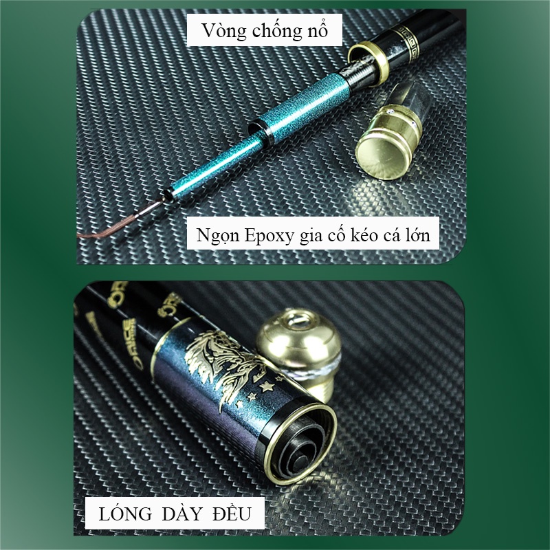 Cần Câu Tay Rice Fishing Đại Mã siêu nhẹ, siêu cứng chuyên săn hàng CC-19