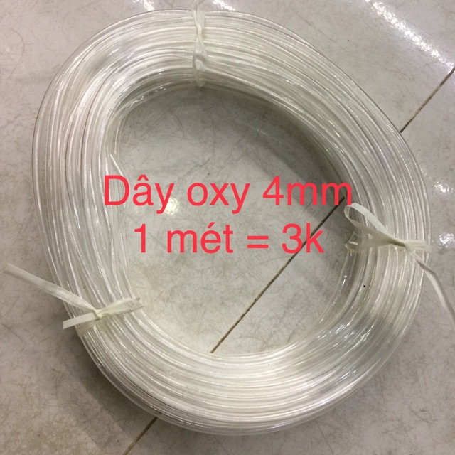 Dây Oxy Cho máy sủi hồ cá 4mm 5mm