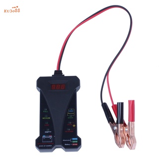 MP0514A 12V Digital Battery Tester Voltmeter and Charging System Analyzer with LCD Display and LED Indication - BLACK VERSION