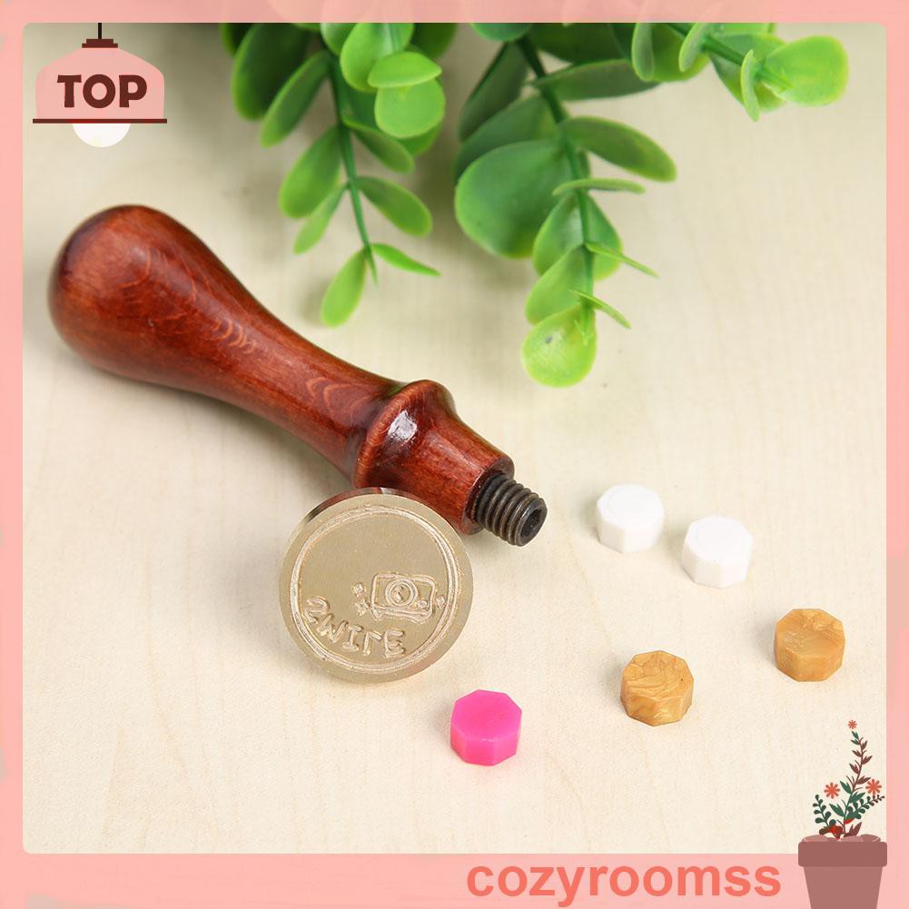 Đầu con dấu sáp chữ tiếng Anh retro sáng tạo cho làm sổ tay DIY