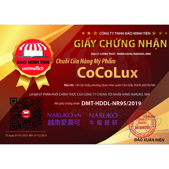 [CoCoLux] Nước Hoa Hồng Naruko Chiết Xuất Tràm Trà Cho Da Mụn 150ml +VAT