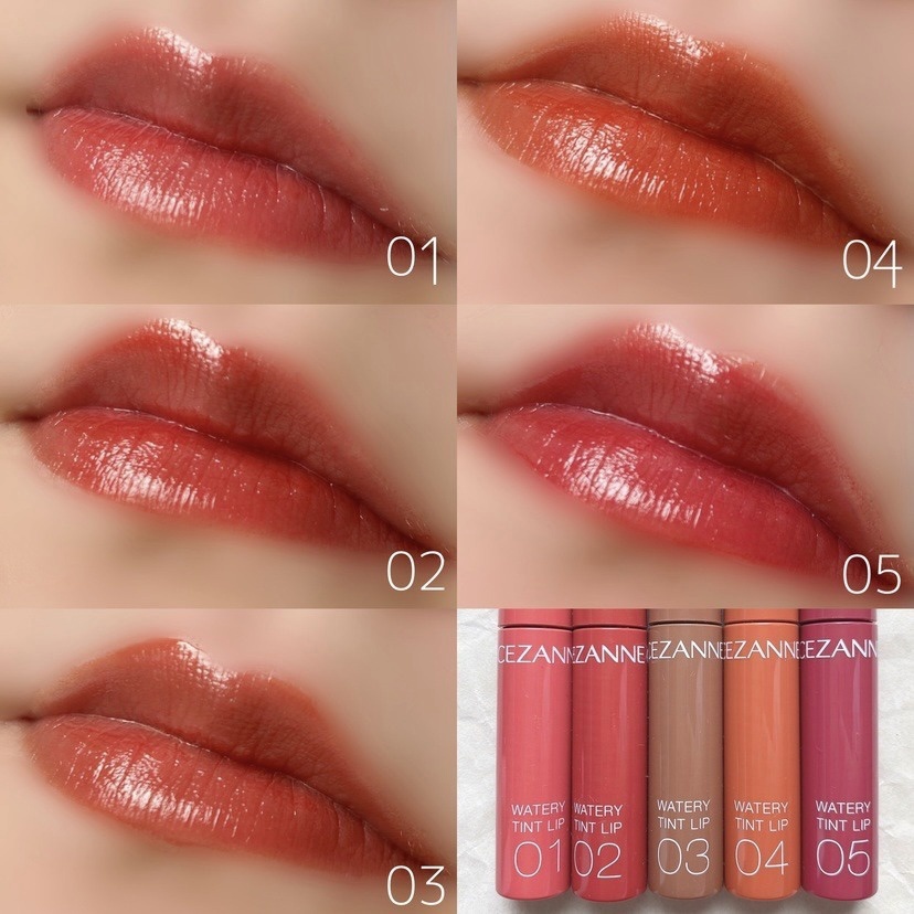 [HOT 2021] Son Cezanne Watery Tint Lip Nhật Bản - Son tint bóng Nhật Bản