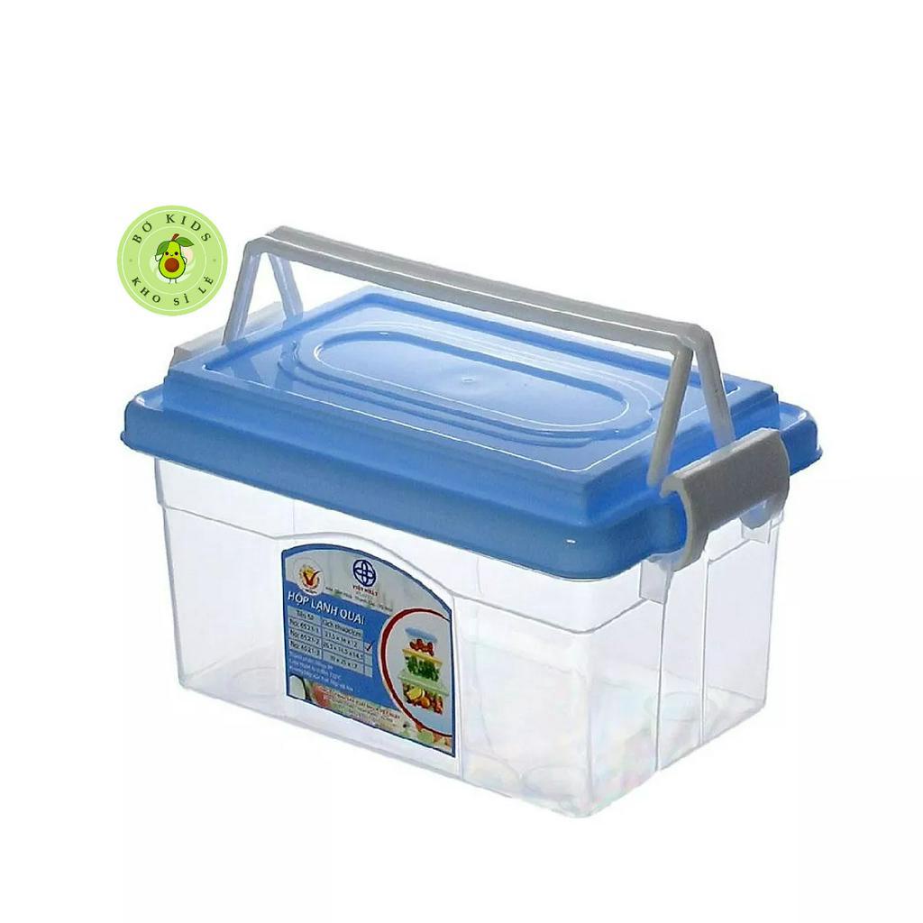 Bộ Hộp lạnh 2 quai Việt Nhật 2 size , Hộp đựng thực phẩm, bảo quản thức ăn có quai xách tiện lợi