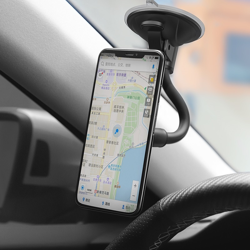 Giá đỡ điện thoại hít kính ô tô HOCO xoay 360 độ dính siêu chắc chắn dùng trên xe hơi oto hocomall