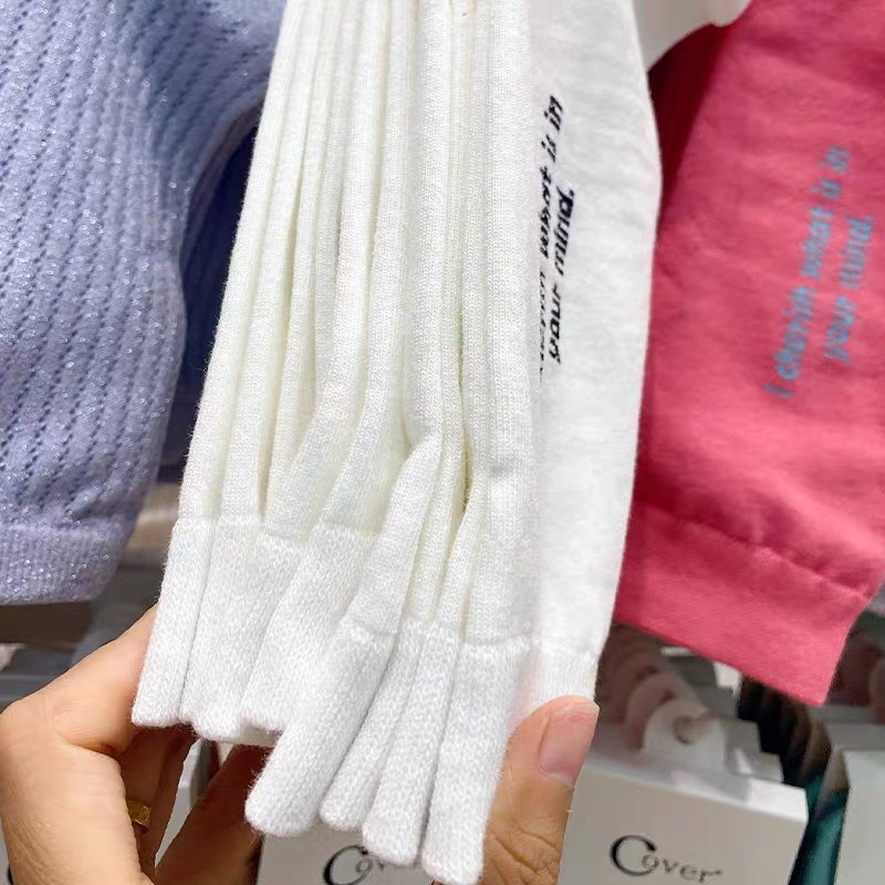 Vớ Thể Thao Thoáng Khí In Chữ Phong Cách Hàn Quốc Đơn Giản