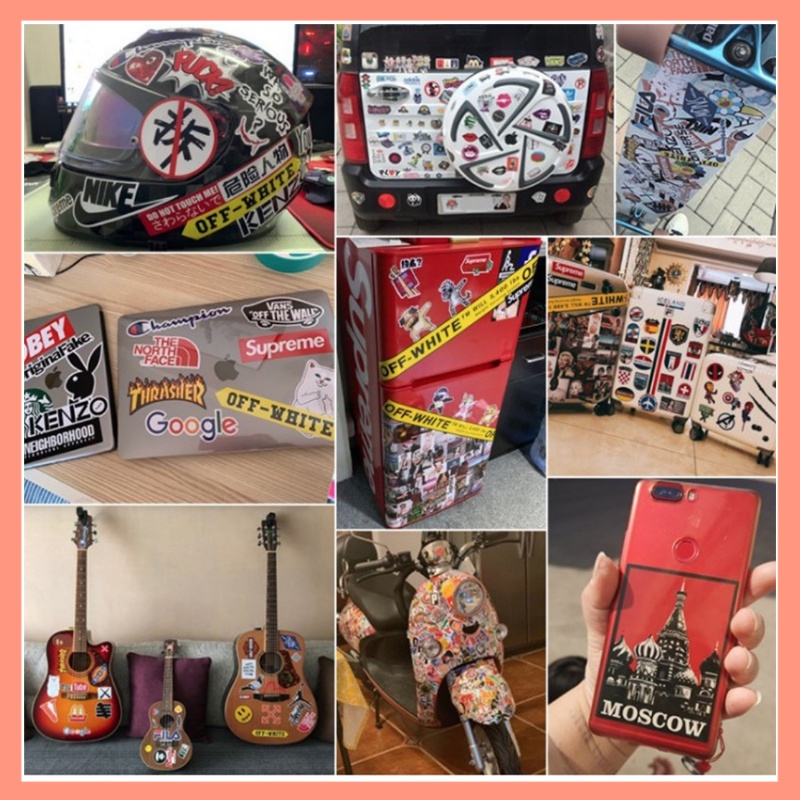 Sticker Marvel DC Comics dán laptop, điện thoại, đàn guitar, mũ bảo hiểm, vali, xe máy