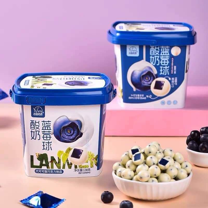Viên Sữa chua việt quất thơm ngon