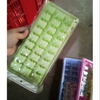 Vĩ đá , khuôn rau câu hình gấu 27 viên