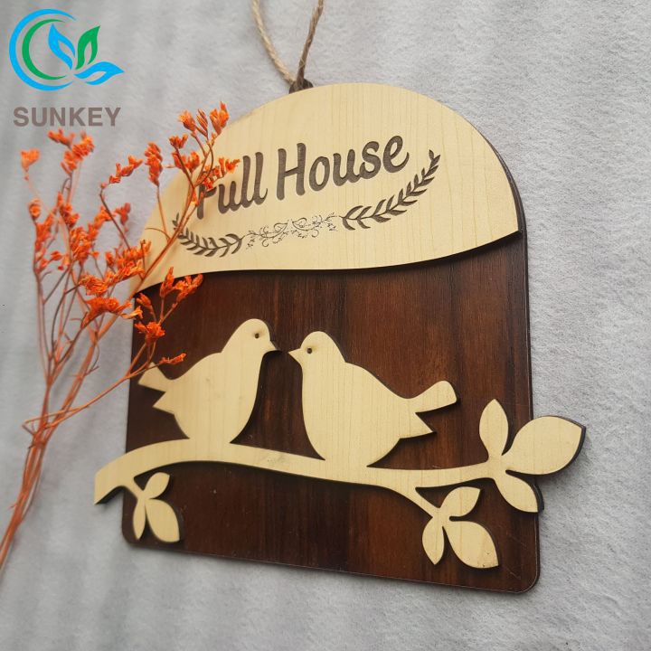 [Sale Lớn] Bảng Gỗ Trang Trí Full House - Kích Thước 25x15 cm - Chất Liệu Gỗ MDF Nhập Khẩu - Trang Trí Tường, Decor