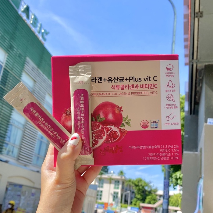 Bột Collagen Lựu Đỏ Bio Cell Hàn Quốc Dưỡng Đẹp Da
