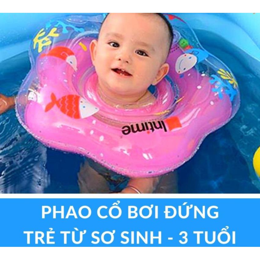 Phao Bơi Đeo Cổ Cho Trẻ, Có Quai Tay Cầm Tập Bơi Đứng cho bé