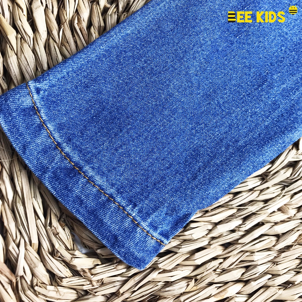 Áo Dài Jean Cho Bé Trai BeeKids thiết kế họa tiết rồng in nhiệt 8AJ01535DX