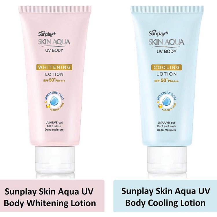 Kem chống nắng dưỡng thể trắng mịn Sunplay Skin Aqua UV Body Lotion SPF 50+ PA++++,150g