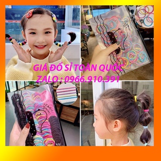 Set 500c Chun Buộc Tóc Tặng Kèm Túi Zip [ TÚI ZIP 500 BUỘC TÓC ]