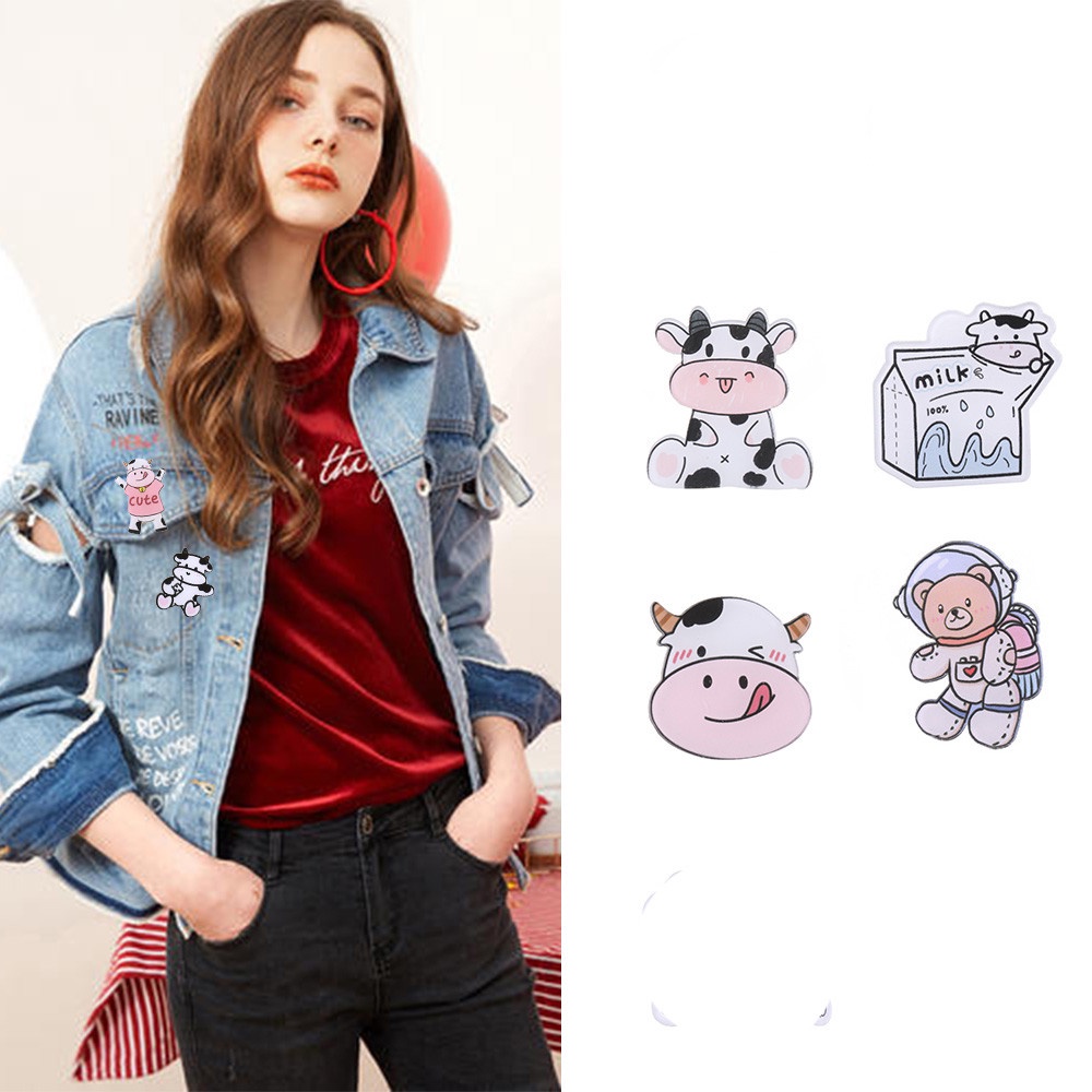 Huy hiệu cài áo hình thú vật đáng yêu