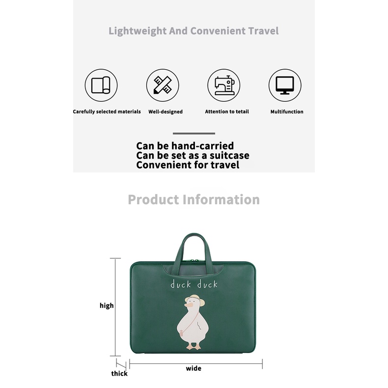 Túi Đựng laptop Chống Thấm Nước Kích Thước 13.3 14 15 Inch Dành Cho Hp Dell Huawei