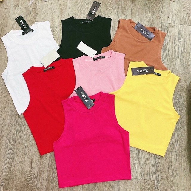 Áo thun ba lỗ croptop