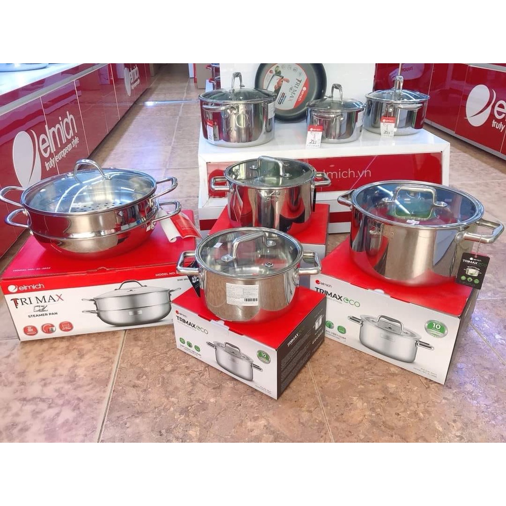 Nồi Elmich Trimax ECO đáy từ đúc nguyên khối - Dòng hàng cao cấp