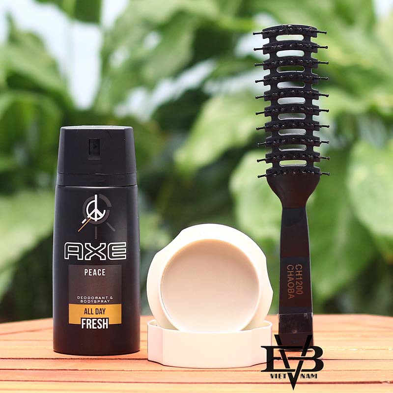 [CHÍNH HÃNG - BYVILAIN SHOP TPHCM] sáp vuốt tóc nam Colona Hair + Xịt khử mùi AXE 150ml - Tặng kèm lược tạo kiểu Chaoba