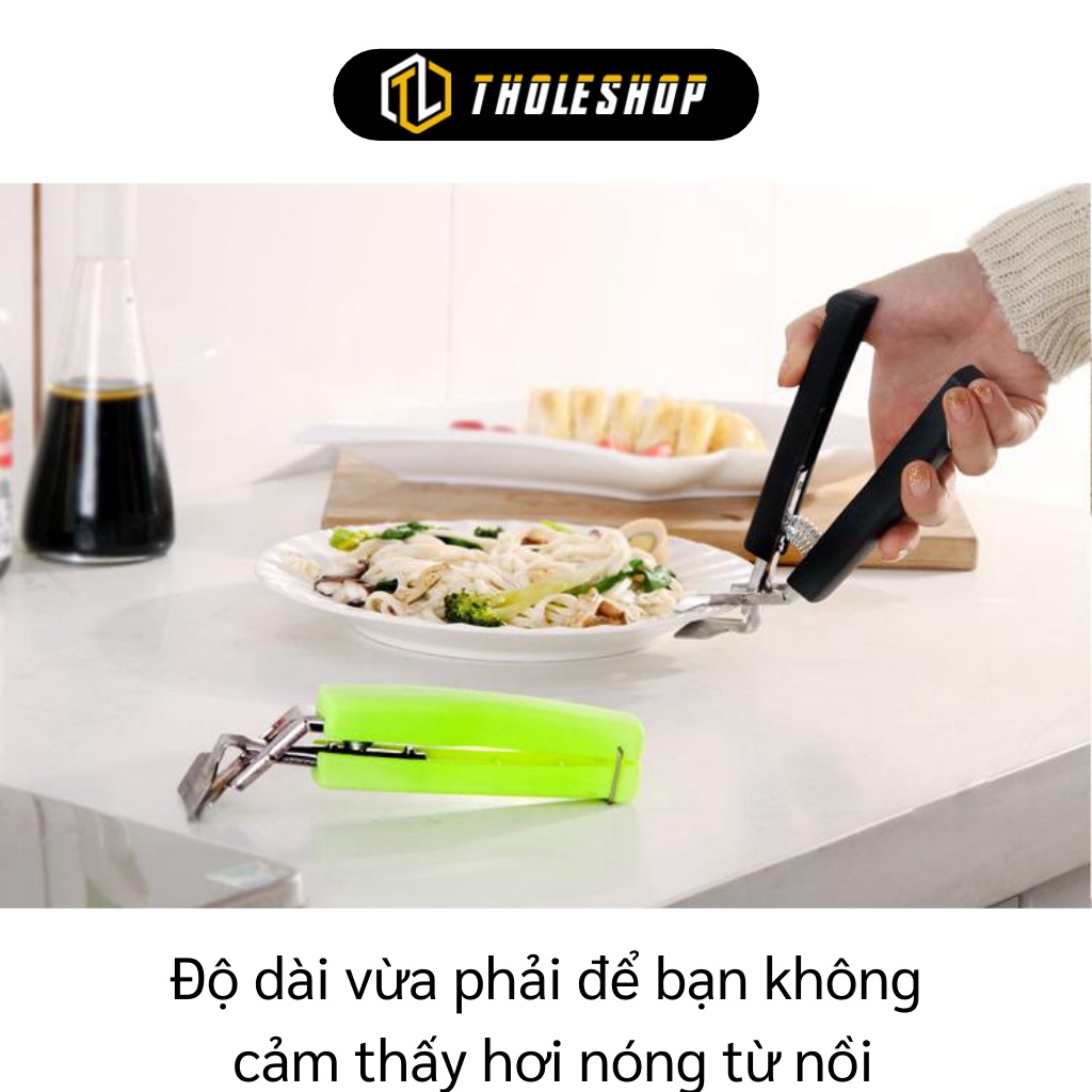 Kẹp gắp đồ - Dụng cụ gắp đồ nóng (bát nóng, dĩa nóng,...) tiện lợi màu đen 2653