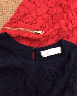 Đầm ren hoa tay dài bé gái H&M