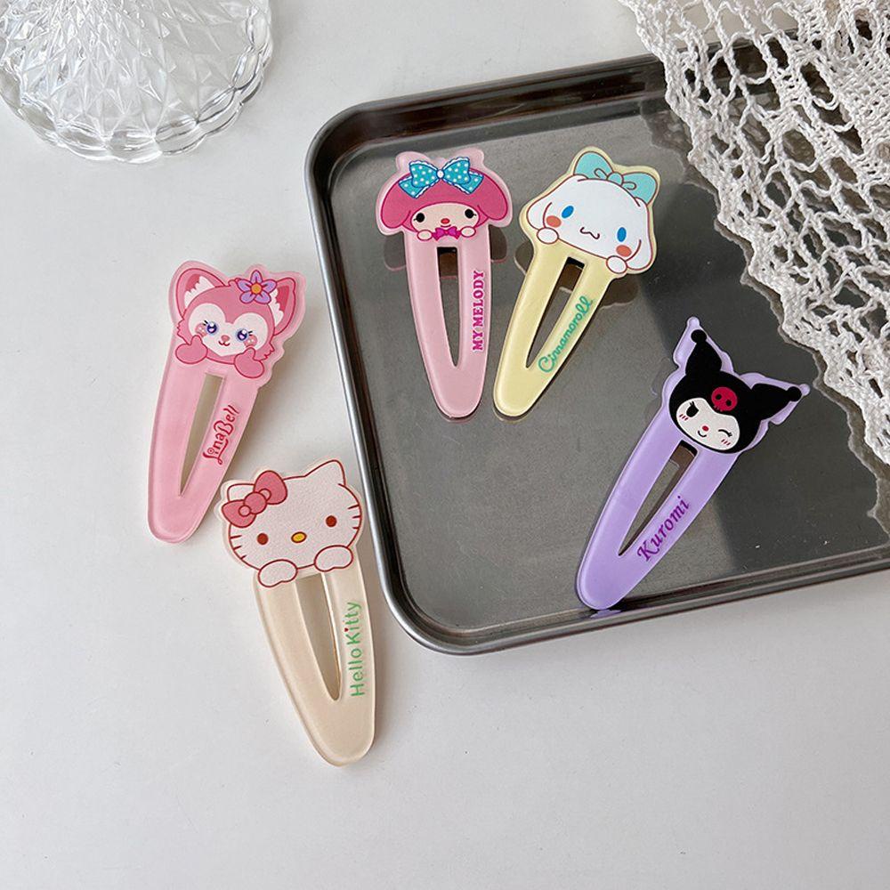 Kẹp Tóc Họa Tiết Hoạt Hình Kuromi Melody Đáng Yêu Thời Trang Hàn Quốc Cho Bé Gái VANES1