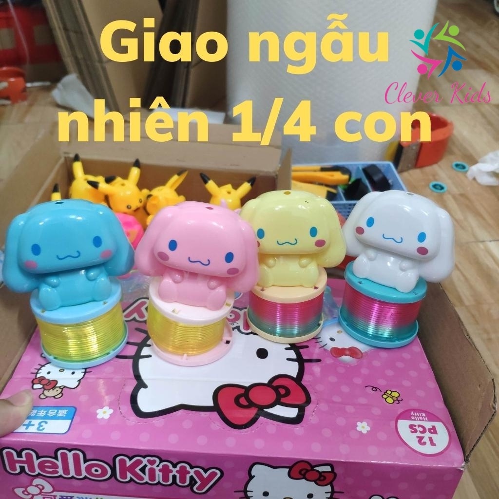 Đèn lồng trung thu hình thú phát sáng dạng lò xo đồ chơi cho bé