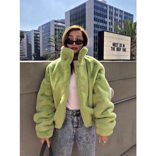 TKLIHN Áo khoác Lông ulzzang Croprop HOT FASHIONITA cá tính HOT TREND 2021 KÈM 2 ẢNH THẬT Ở CUỐI