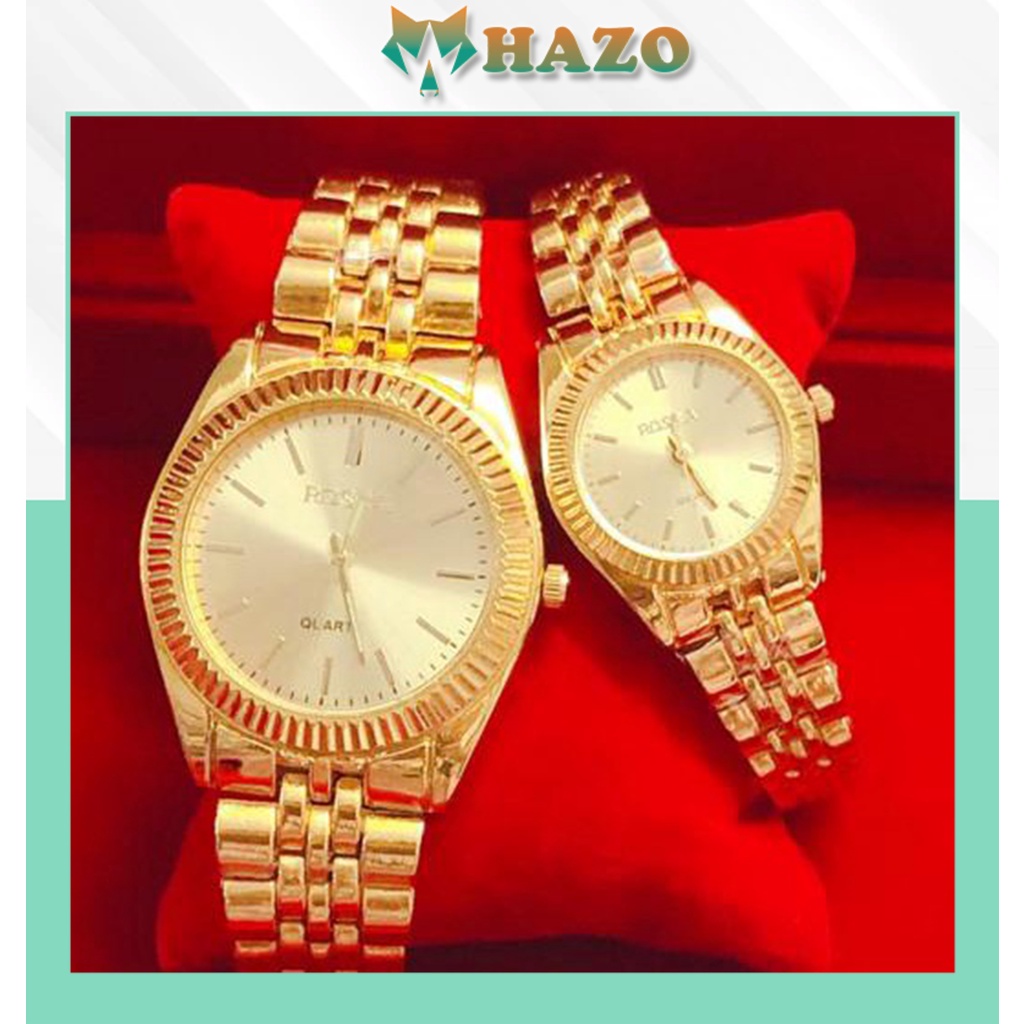 Đồng Hồ Nam Nữ Rosra New Arrival Vàng Full D307 Cực Đẹp - Hazo