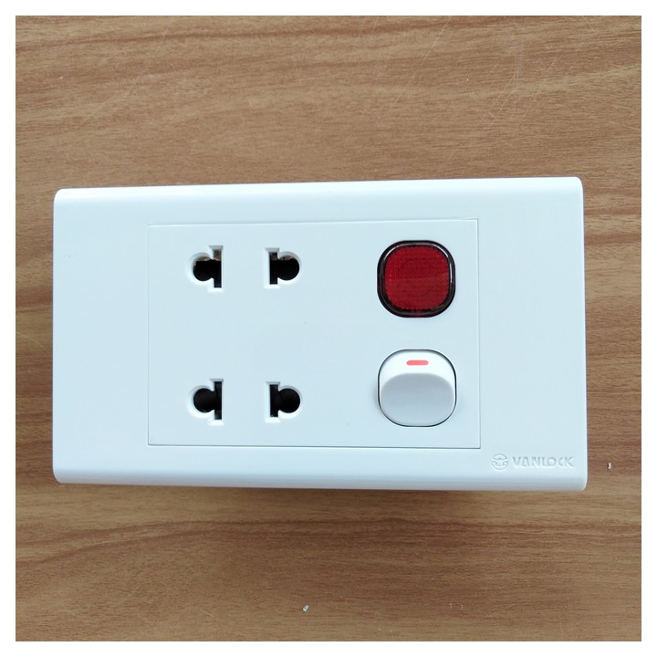 Ổ cắm - Công tắc - Đèn báo Vanlock SINO Dòng S18 - Chính hãng